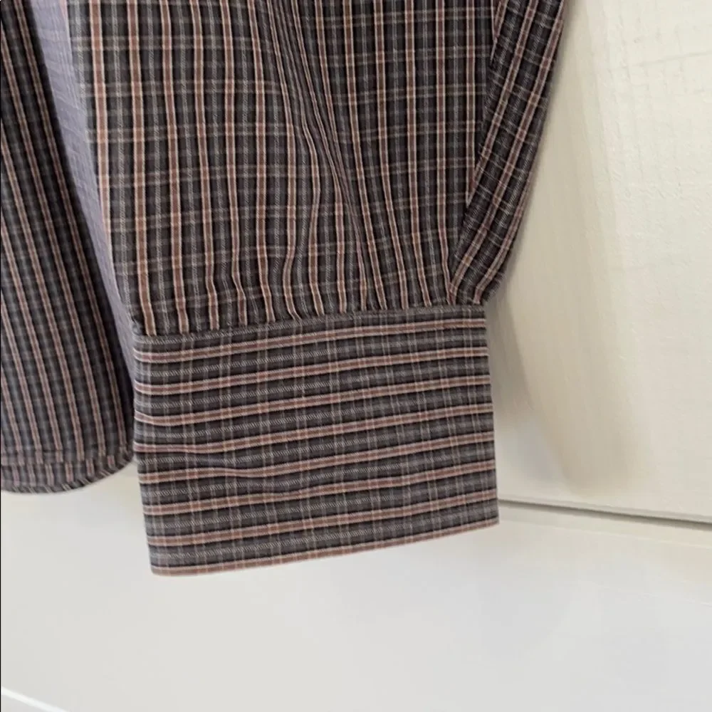 J Crew Washed Tartan Tailored Fit Plaid Shirt XL